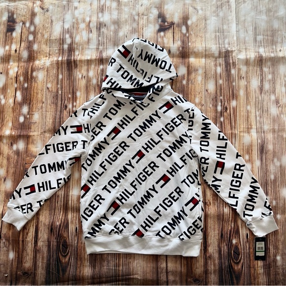 Tommy Hilfiger Other - NWT Tommy Hilfiger White Hoodie Size Large Boys 16/18